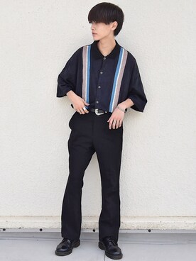 「HARE」｜「アイテム（モカシン/デッキシューズ）」を使った、おやすみくん💤さん（メンズ・170cm）の夏コーディネート