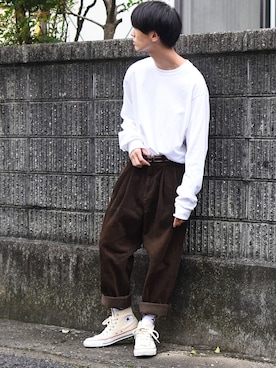 「Neutralcolor（ニュートラルカラー）のアイテム」を使った、おやすみくん💤さん（メンズ・170cm）の秋コーディネート