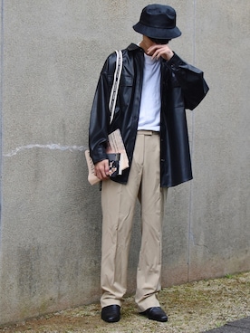 miu miuのその他パンツを使ったメンズ人気ファッションコーディネート