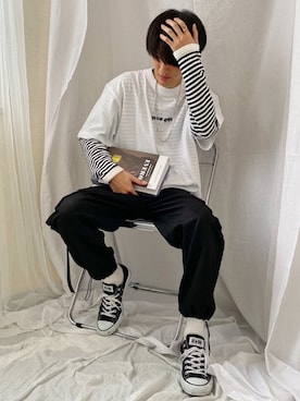 おやすみくん💤さん（メンズ・170cm）の秋コーディネート