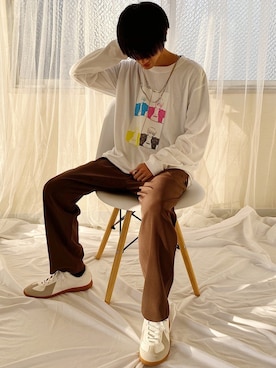 「ARTIMATION（アーティメーション）のアイテム」を使った、おやすみくん💤さん（メンズ・170cm）の冬コーディネート