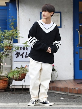おやすみくん💤さん（メンズ・170cm）の春コーディネート