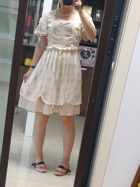 「PULL&BEAR（プルアンドベア）のアイテム（バレエシューズ）」を使った、ranyukiさん（レディース・163cm）の夏コーディネート