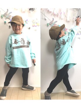 「DONOBAN（ドノバン）のアイテム」を使った、soufuuさん（キッズ・80cm）の春コーディネート