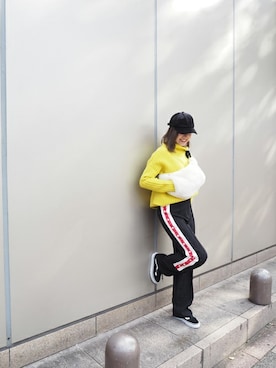 「アイテム（バッグ、ホワイト系）」を使った、ROSE BUD STAFFさん（レディース・163cm）の秋コーディネート