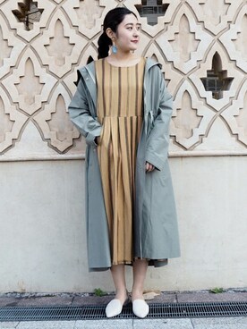 「ROSE BUD（ローズバッド）のアイテム（アクセサリー）」を使った、ROSE BUD STAFFさん（レディース・165cm）の春コーディネート