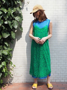 「Casselini（キャセリーニ）のアイテム（キャップ）」を使った、ROSE BUD STAFFさん（レディース・163cm）の春コーディネート
