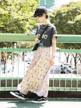 「Herschel Supply（ハーシェルサプライ）のアイテム」を使った、ROSE BUD STAFFさん（レディース・147cm）の夏コーディネート