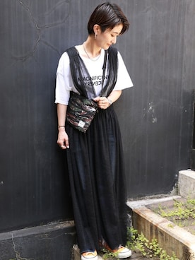 「Herschel Supply（ハーシェルサプライ）のアイテム」を使った、ROSE BUD STAFFさん（レディース・147cm）の夏コーディネート