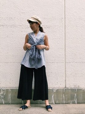 「マリン」｜ROSE BUD STAFFさん（レディース・157cm）の夏コーディネート