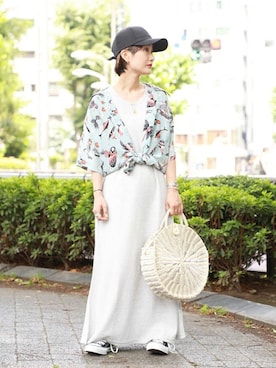 「JEMORGAN（ジェーイーモーガン）のアイテム」を使った、ROSE BUD STAFFさん（レディース・147cm）の夏コーディネート