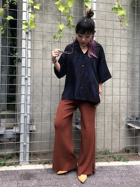 「アイテム（ファッション雑貨、パープル系）」を使った、ROSE BUD STAFFさん（レディース・152cm）の夏コーディネート