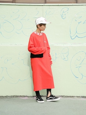 「SON OF THE CHEESE（サノバチーズ）のアイテム（帽子）」を使った、ROSE BUD STAFFさん（レディース・147cm）の秋コーディネート