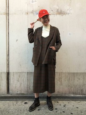 「INFIELDER DESIGN（インフィールダーデザイン）のアイテム（帽子）」を使った、ROSE BUD STAFFさん（レディース・164cm）の秋コーディネート