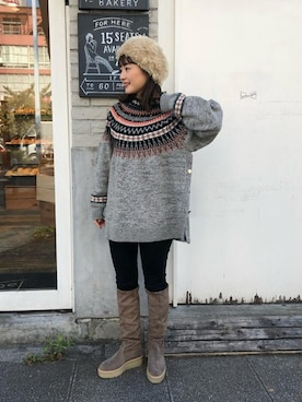 「CREOLME（クレオルム）のアイテム」を使った、ROSE BUD STAFFさん（レディース・155cm）の秋コーディネート