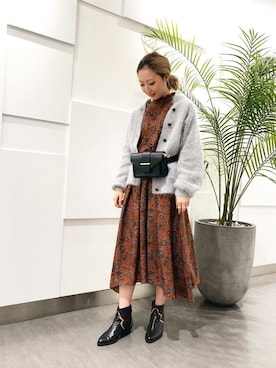 「PAOLA FERRI（パオラフェリー）のアイテム」を使った、ROSE BUD STAFFさん（レディース・160cm）の秋コーディネート