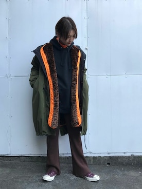 「CREOLME（クレオルム）のアイテム（ジャケット/アウター）」を使った、ROSE BUD STAFFさん（レディース・160cm）の秋コーディネート