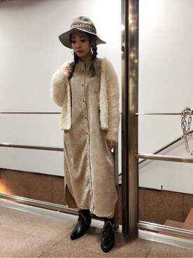 「PAOLA FERRI（パオラフェリー）のアイテム」を使った、ROSE BUD STAFFさん（レディース・152cm）の冬コーディネート