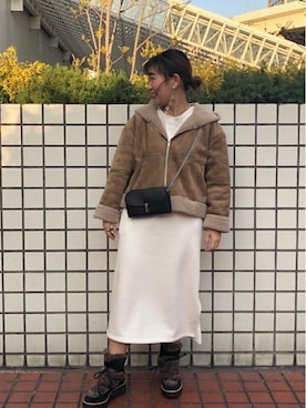 「アイテム（財布）」を使った、ROSE BUD STAFFさん（レディース・157cm）の冬コーディネート