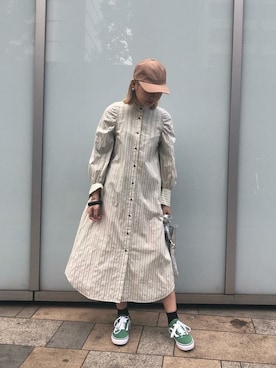 「ROSE BUD（ローズバッド）のアイテム（キャップ）」を使った、ROSE BUD STAFFさん（レディース・164cm）の冬コーディネート