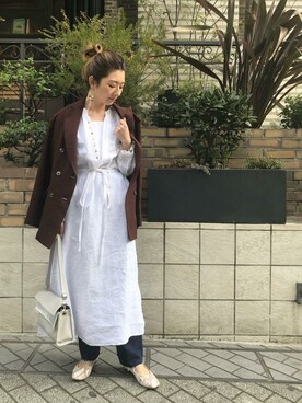 「mici（ミチ）のアイテム（その他アウター）」を使った、ROSE BUD STAFFさん（レディース・154cm）の冬コーディネート