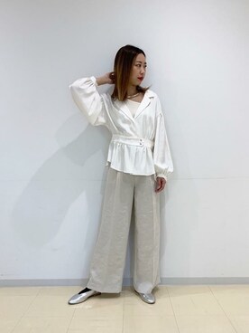 「mici（ミチ）のアイテム（トップス）」を使った、ROSE BUD STAFFさん（レディース・164cm）の冬コーディネート