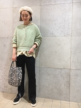 「STILMODA（スティルモーダ）のアイテム」を使った、ROSE BUD STAFFさん（レディース・166cm）の冬コーディネート