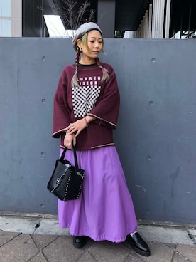 ROSE BUD �a�J�X�bROSE BUD STAFF����̃X�J�[�g�u�iCREOLME�b�N���I�����j�v���g�����R�[�f�B�l�[�g