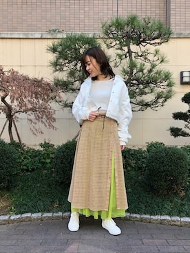 「mici（ミチ）のアイテム（その他アウター）」を使った、ROSE BUD STAFFさん（レディース・161cm）の春コーディネート