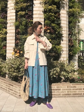 「HLAADA（フラーダ）のアイテム」を使った、ROSE BUD STAFFさん（レディース・154cm）の春コーディネート