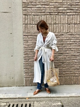 「ALL BLACK（オールブラック）のアイテム」を使った、ROSE BUD STAFFさん（レディース・155cm）の春コーディネート