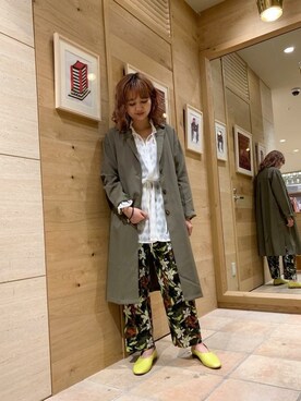 「ROSE BUD（ローズバッド）のアイテム（その他アウター）」を使った、ROSE BUD STAFFさん（レディース・162cm）の春コーディネート