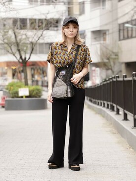 「ROSE BUD（ローズバッド）のアイテム（キャップ）」を使った、ROSE BUD STAFFさん（レディース・161cm）の春コーディネート