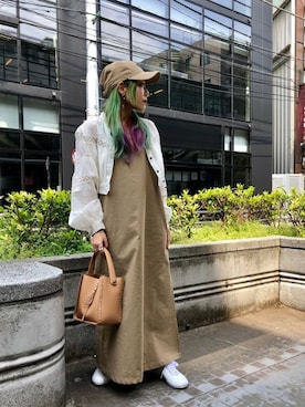 「CREOLME（クレオルム）のアイテム」を使った、ROSE BUD STAFFさん（レディース・152cm）の春コーディネート