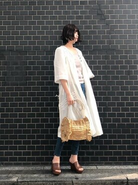 「HALIN（ハリン）のアイテム」を使った、ROSE BUD STAFFさん（レディース・172cm）の春コーディネート