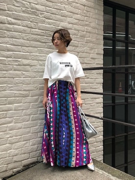 「mici（ミチ）のアイテム（トップス）」を使った、ROSE BUD STAFFさん（レディース・153cm）の春コーディネート