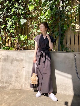 「LAPUIS（ラピュイ）のアイテム」を使った、ROSE BUD STAFFさん（レディース・154cm）の春コーディネート