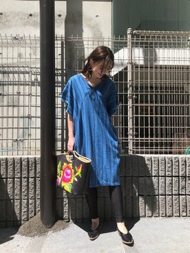 「ALL BLACK（オールブラック）のアイテム」を使った、ROSE BUD STAFFさん（レディース・163cm）の春コーディネート