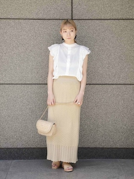 「KIWI（キィウイ）のアイテム」を使った、ROSE BUD STAFFさん（レディース・161cm）の春コーディネート