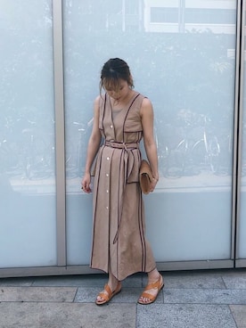「CREOLME（クレオルム）のアイテム」を使った、ROSE BUD STAFFさん（レディース・165cm）の春コーディネート