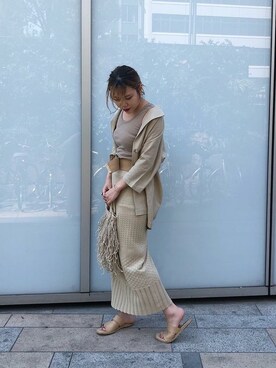 「KIWI（キィウイ）のアイテム」を使った、ROSE BUD STAFFさん（レディース・165cm）の春コーディネート