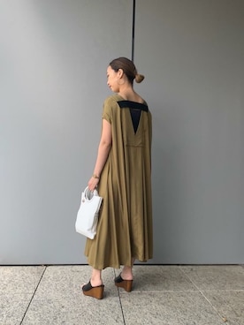 「mici(ミチ)のアイテム(ワンピース)」を使った、ROSE BUD STAFFさん(レディース・164cm)の春コーディネート