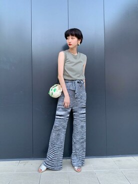 「アイテム（ゴールド系）」を使った、ROSE BUD STAFFさん（レディース・164cm）の夏コーディネート
