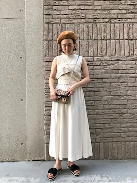 「Sonia C（ソニアシー）のアイテム」を使った、ROSE BUD STAFFさん（レディース・155cm）の夏コーディネート