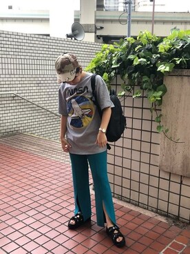 「Herschel Supply（ハーシェルサプライ）のアイテム」を使った、ROSE BUD STAFFさん（レディース・157cm）の夏コーディネート