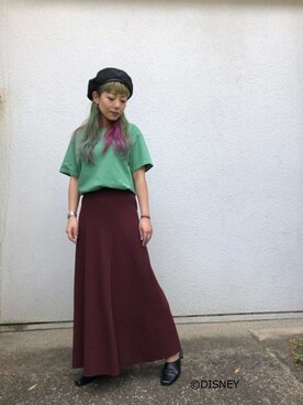「JERZEES（ジャージーズ）のアイテム」を使った、ROSE BUD STAFFさん（レディース・152cm）の夏コーディネート