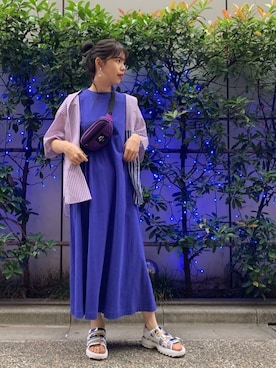 「アイテム（ボディバッグ/ウエストポーチ）」を使った、ROSE BUD STAFFさん（レディース・166cm）の夏コーディネート