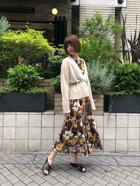 「Sonia C（ソニアシー）のアイテム」を使った、ROSE BUD STAFFさん（レディース・172cm）の夏コーディネート