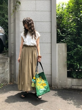 「KIWI（キィウイ）のアイテム」を使った、ROSE BUD STAFFさん（レディース・168cm）の夏コーディネート