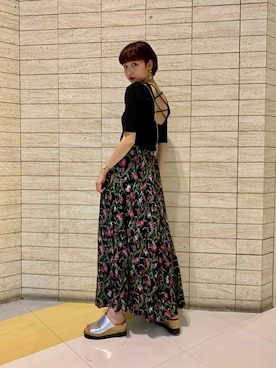 「CREOLME（クレオルム）のアイテム」を使った、ROSE BUD STAFFさん（レディース・164cm）の夏コーディネート